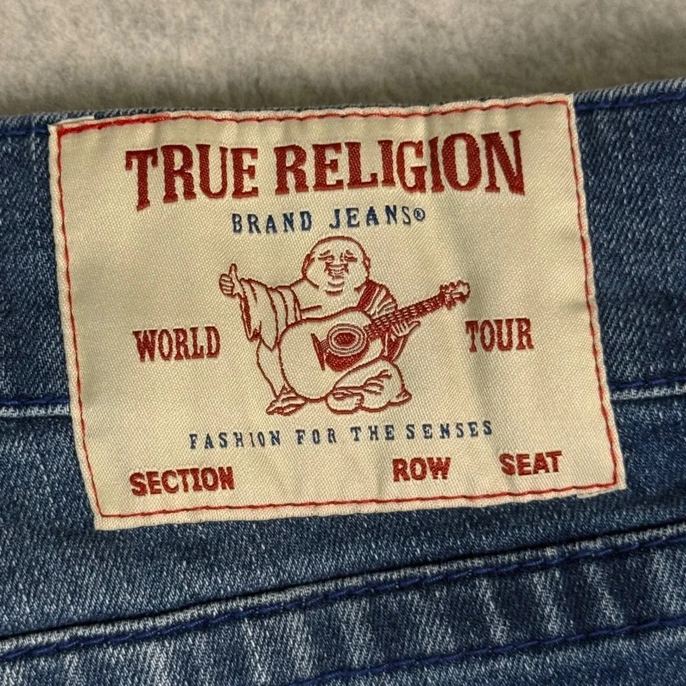True Religion Geno Relaxed Slim Mens‎ Jeans Size 36 Blue Stretch Denim Med. Wash